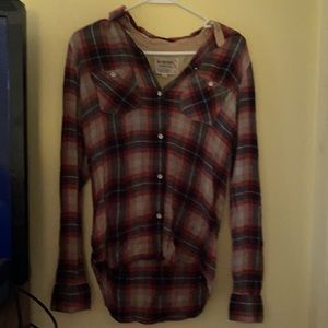 Women’s flannel sz M Burton cute top